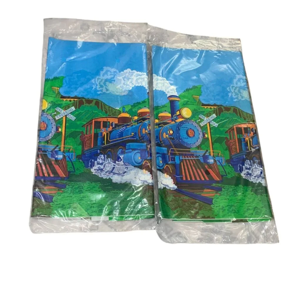 Amscan Express Train Party Tablecover Set of 2 Kids Birthday Party
